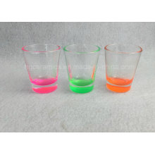 Color Bottom Shot Glass, Spray Color Bottom Shot Glass